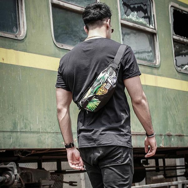 street trend men's waist bag large capacity printing belt men purse teenager's travel chest pack cigarette case for phone bags
street trend men's waist bag large capacity printing belt men purse teenager's travel chest pack cigarette case for phone bags