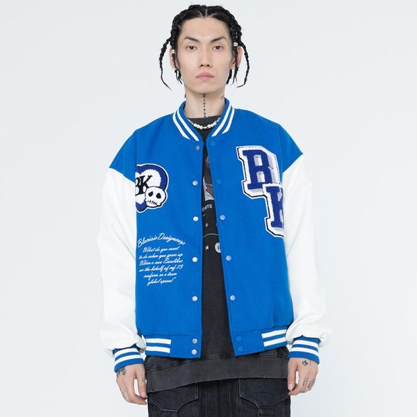 men's jackets hip hop baseball jacket men funny skull letter embroidery coat harajuku punk streetwear fashion college varsity retro, Black;brown
men's jackets hip hop baseball jacket men funny skull letter embroidery coat harajuku punk streetwear fashion college varsity retro, Black;brown