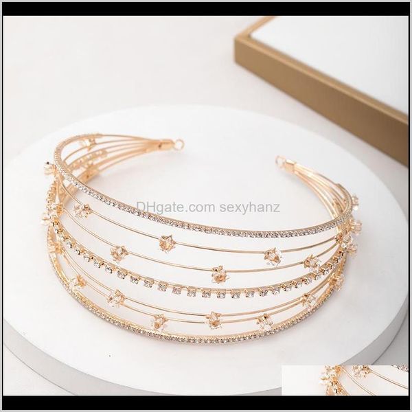 clips & barrettes jewelry drop delivery 2021 forseven bridal wedding hair accessories gold color crystal headbands tiaras and crowns women g, Golden;silver
clips & barrettes jewelry drop delivery 2021 forseven bridal wedding hair accessories gold color crystal headbands tiaras and crowns women g, Golden;silver