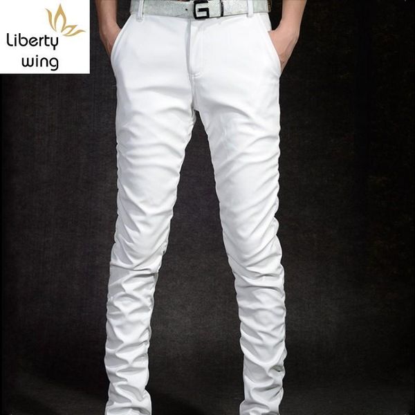 men's pants arrival mens casual pu leather trousers motorcycle skinny streetwear slim fit male plus size, Black
men's pants arrival mens casual pu leather trousers motorcycle skinny streetwear slim fit male plus size, Black