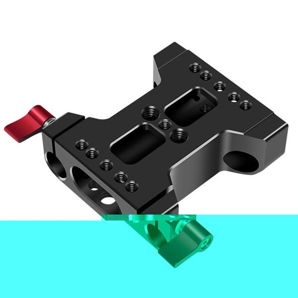 multifunction camera base plate with 15mm rod rail clamp for dslr shoulder rig support accessories tripods
multifunction camera base plate with 15mm rod rail clamp for dslr shoulder rig support accessories tripods