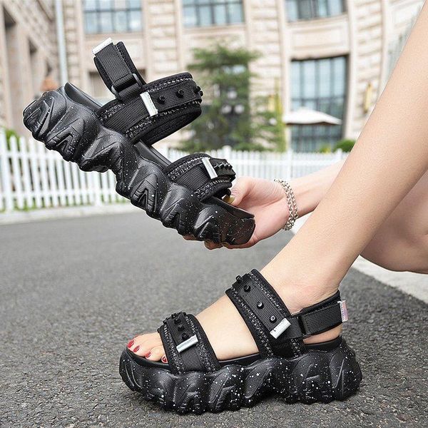 women sandals 2021 open toed wedge cool platform breathable thick bottom fashion summer shoes beach sandal, Black
women sandals 2021 open toed wedge cool platform breathable thick bottom fashion summer shoes beach sandal, Black