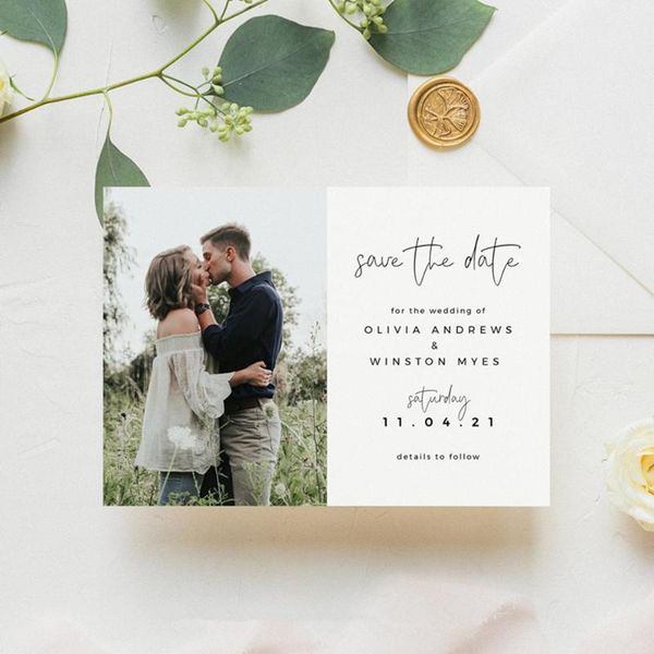greeting cards modern save the date with po card wedding diy magnet
greeting cards modern save the date with po card wedding diy magnet