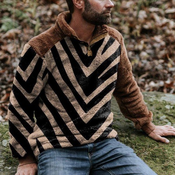 men's hoodies & sweatshirts men sweatshirt autumn winter loose casual henry collar plush coat pullover full sleeve warm stripes, Black
men's hoodies & sweatshirts men sweatshirt autumn winter loose casual henry collar plush coat pullover full sleeve warm stripes, Black