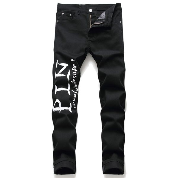 high street color letter print jeans men black stretch comfortable jeans pants men slim fit hip hop club dance jeans trousers x0621, Blue
high street color letter print jeans men black stretch comfortable jeans pants men slim fit hip hop club dance jeans trousers x0621, Blue