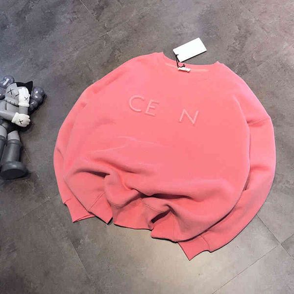 2022 factory wholesale new model trendy simple fashion couple style ce concave convex steel seal letter plush round neck men's and wome, Black
2022 factory wholesale new model trendy simple fashion couple style ce concave convex steel seal letter plush round neck men's and wome, Black