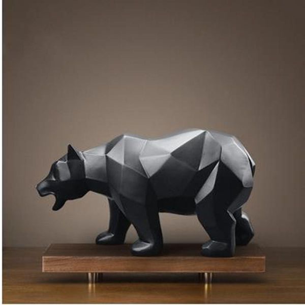decorative objects & figurines american style black geometric bear gift, creative animal artwork, home office deskdecoration craft
decorative objects & figurines american style black geometric bear gift, creative animal artwork, home office deskdecoration craft