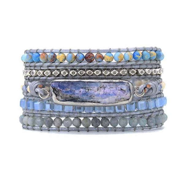 tennis plumiss rectangle kyanite wrap bracelet for women boho 5 layers natural stone crystal beads bracelets handmade fashion jewelry, Golden;silver
tennis plumiss rectangle kyanite wrap bracelet for women boho 5 layers natural stone crystal beads bracelets handmade fashion jewelry, Golden;silver