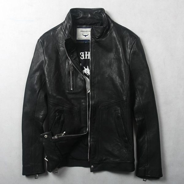 men's leather & faux avrexmen fashion slim fit genuine with front pocket black washed sheepskin real jacket men
men's leather & faux avrexmen fashion slim fit genuine with front pocket black washed sheepskin real jacket men
