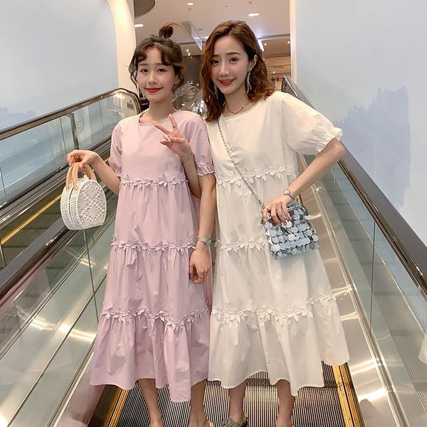 9007# maternity clothes summer short sleeves o neck patchwork loose stylish dress pregnant women mom dresses, White
9007# maternity clothes summer short sleeves o neck patchwork loose stylish dress pregnant women mom dresses, White