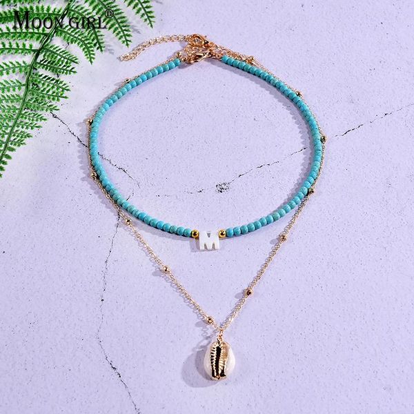 chains 2 pieces custom letter shell pendant necklace for women choker goth aesthetic boho vintage collier femme fashion summer jewelry, Silver
chains 2 pieces custom letter shell pendant necklace for women choker goth aesthetic boho vintage collier femme fashion summer jewelry, Silver
