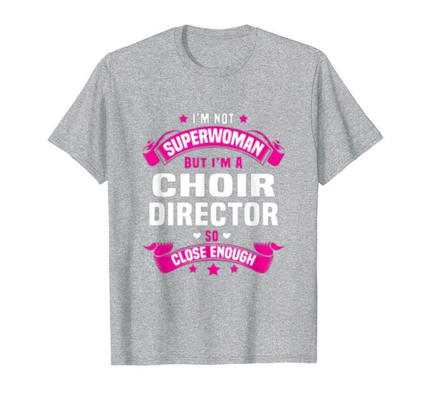 choir director t-shirt, White;black