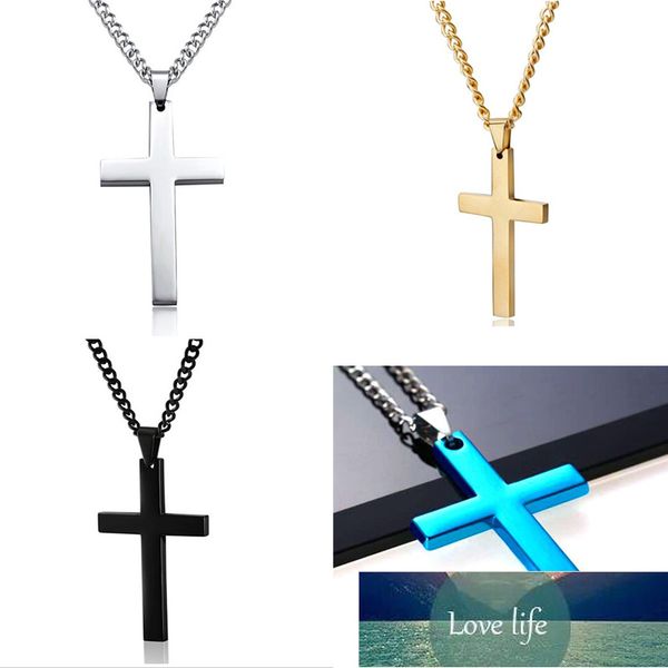 simple fashion cross chain necklace for women men luxury ladies gold jewelry pendant necklaces crucifix christian ornament gifts factory pri, Silver
simple fashion cross chain necklace for women men luxury ladies gold jewelry pendant necklaces crucifix christian ornament gifts factory pri, Silver