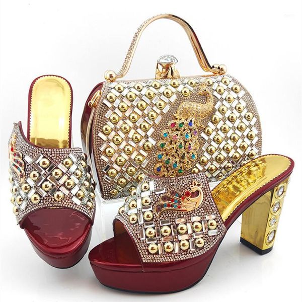 fashion style wine color stones shoes and matching bags set for evening party nigerian high heels slipper bag dress, Black
fashion style wine color stones shoes and matching bags set for evening party nigerian high heels slipper bag dress, Black
