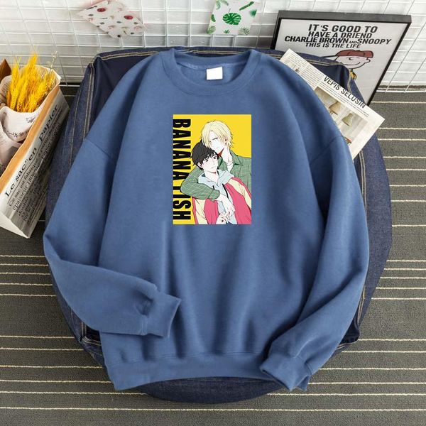 men's hoodies & sweatshirts japanese anime banana fish prints comfortable casual pullover loose brand mens hoodie large size men, Black
men's hoodies & sweatshirts japanese anime banana fish prints comfortable casual pullover loose brand mens hoodie large size men, Black