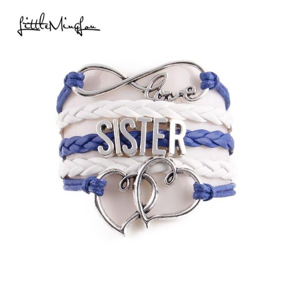charm bracelets little minglou 6 colors infinity love sister bracelet heart leather & bangles for women jewelry gift, Golden;silver
charm bracelets little minglou 6 colors infinity love sister bracelet heart leather & bangles for women jewelry gift, Golden;silver
