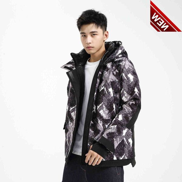 men's winter down jacket short camouflage tide brand thickening plus size 90 white duck hooded youth men's, Black
men's winter down jacket short camouflage tide brand thickening plus size 90 white duck hooded youth men's, Black
