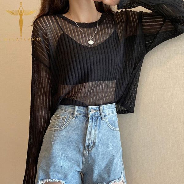 women's t-shirt t shirt knitwear thin transparent high elasticity short round neck long sleeve loose solid tshirt ladies street, White
women's t-shirt t shirt knitwear thin transparent high elasticity short round neck long sleeve loose solid tshirt ladies street, White