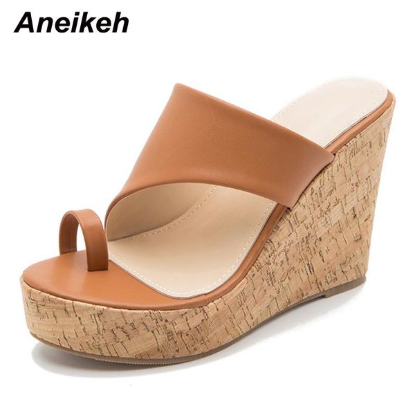 slippers aneikeh 2021 pu wood grain pinch foot women shoes mules summer wedges platform fashion casual sweet party, Black
slippers aneikeh 2021 pu wood grain pinch foot women shoes mules summer wedges platform fashion casual sweet party, Black