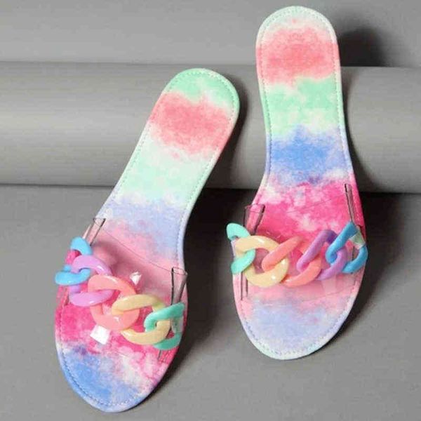 slippers candy color chain women outdoor flat personality sandals non slip beach female cozy summer new girl shoes 220304, Black
slippers candy color chain women outdoor flat personality sandals non slip beach female cozy summer new girl shoes 220304, Black