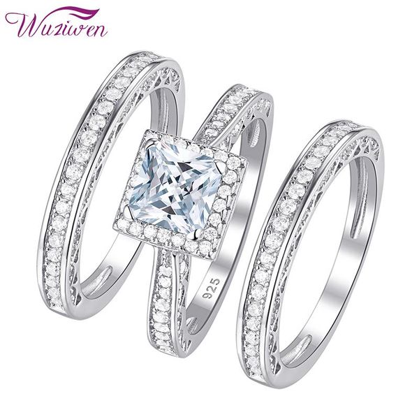 cluster rings wuziwen 3pcs wedding engagement for women 925 sterling silver vintage jewelry 2.8ct princess cut white cubic zircon, Golden;silver
cluster rings wuziwen 3pcs wedding engagement for women 925 sterling silver vintage jewelry 2.8ct princess cut white cubic zircon, Golden;silver