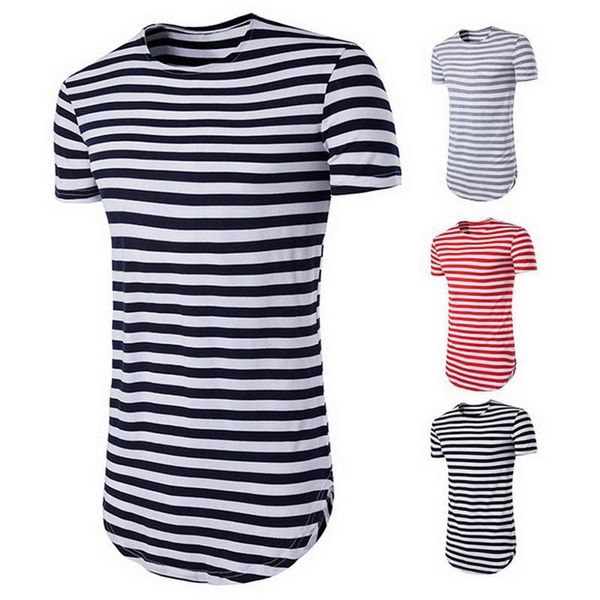 men's t-shirts brand striped t shirt men short sleeve o-neck tees summer basic classic long tshirt mens streetwear clothing emol, White;black
men's t-shirts brand striped t shirt men short sleeve o-neck tees summer basic classic long tshirt mens streetwear clothing emol, White;black