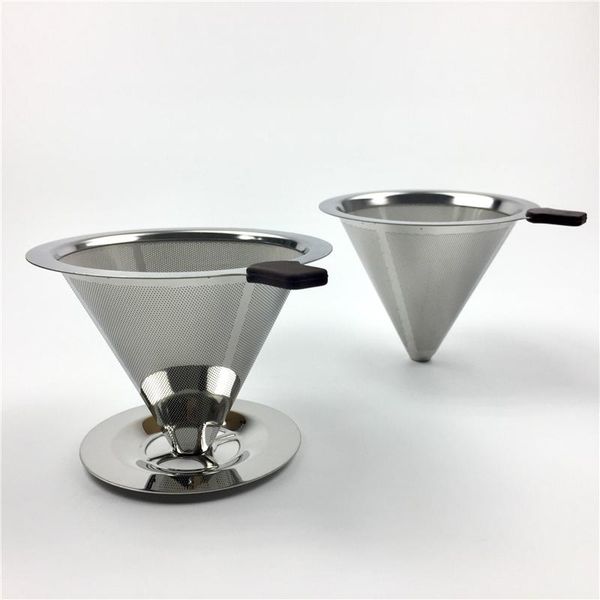 coffee filters stainless steel filter holder reusable dripper v60 drip baskets double-layer dropship
coffee filters stainless steel filter holder reusable dripper v60 drip baskets double-layer dropship