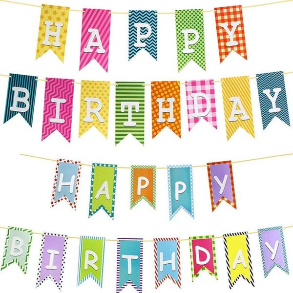 party decoration 1set 11*25cm happy birthday colorful bunting paper banners baby shower 1st decorations
party decoration 1set 11*25cm happy birthday colorful bunting paper banners baby shower 1st decorations