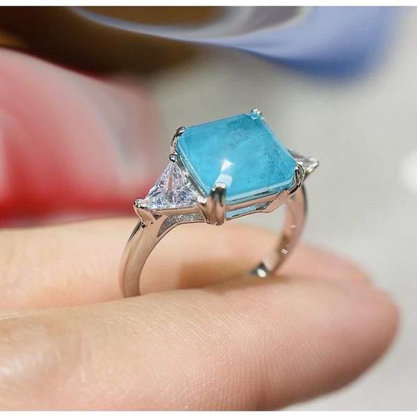 wedding rings triangular zircon 9Ã9 paraiba emerald synthetic crystal female proposal diamond ring jewelry, Slivery;golden
wedding rings triangular zircon 9Ã9 paraiba emerald synthetic crystal female proposal diamond ring jewelry, Slivery;golden