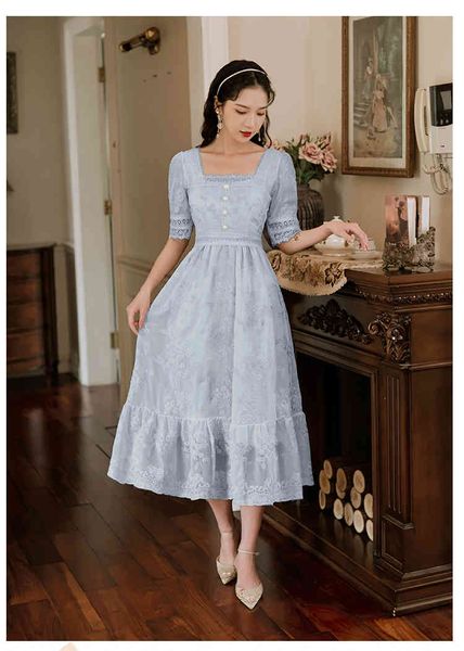 casual dresses summer arrival retro square collar flower embroidery short sleeve women lace mermaid long dress e0ey, Black;gray
casual dresses summer arrival retro square collar flower embroidery short sleeve women lace mermaid long dress e0ey, Black;gray
