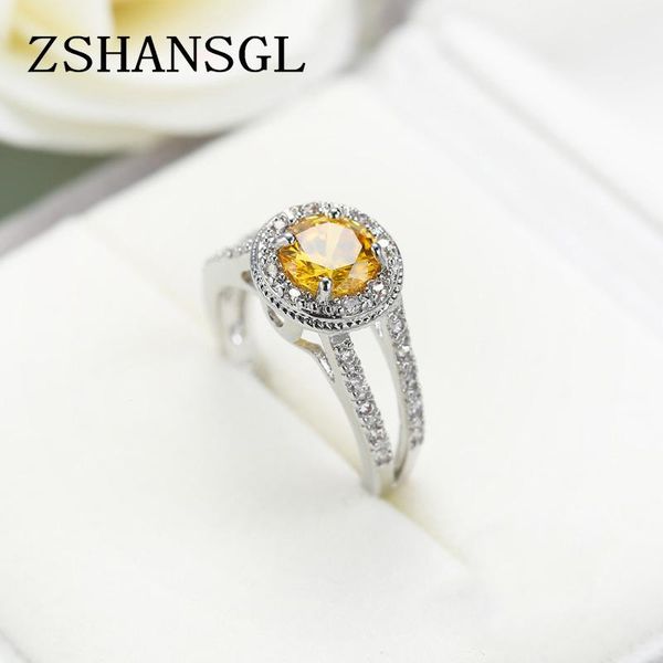 wedding rings luxury princess cut yellow cz crystal ring with micro paved clear zircon 3 layers high polished women size 6-10, Slivery;golden
wedding rings luxury princess cut yellow cz crystal ring with micro paved clear zircon 3 layers high polished women size 6-10, Slivery;golden