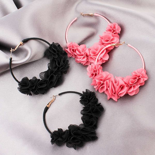 2020 new korean fashion personality simple temperament women's earrings cloth flower bohemian ear for tourism, Black
2020 new korean fashion personality simple temperament women's earrings cloth flower bohemian ear for tourism, Black