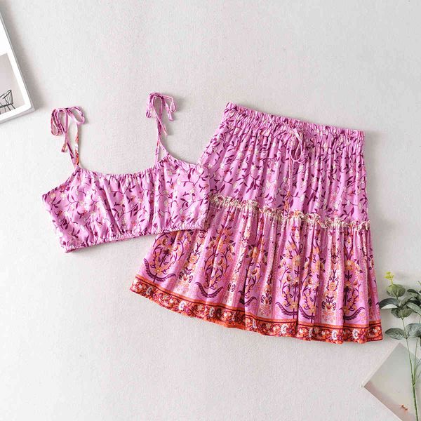 two piece dress women summer set 2021 spaghetti strap crop short skirt bohemian holiday style seaside skirts sets floral print, White
two piece dress women summer set 2021 spaghetti strap crop short skirt bohemian holiday style seaside skirts sets floral print, White