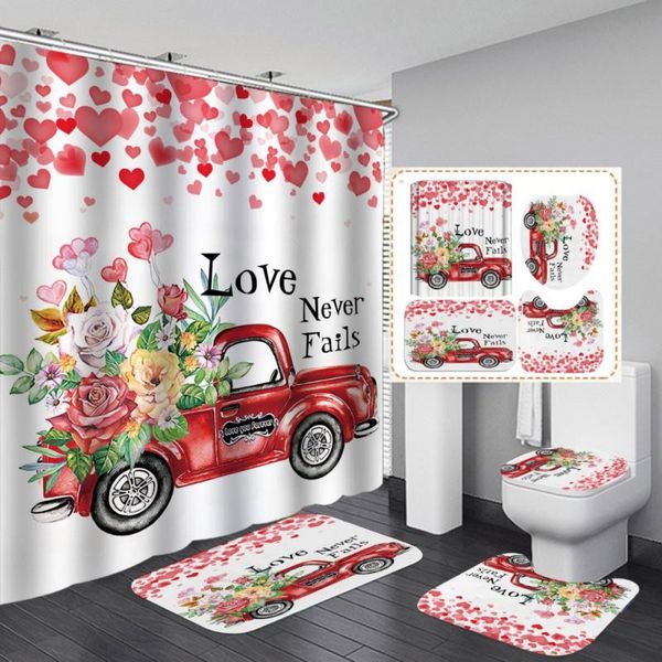 shower curtains 4-piece curtain wall decor set valentines day bathroom decoration for family el party
shower curtains 4-piece curtain wall decor set valentines day bathroom decoration for family el party