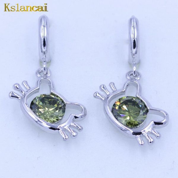 dangle & chandelier lan cute kitten shape 925 sterling sliver 3 colors crystal cz cubic zirconia drop earrings for women wedding/party gifts, Silver
dangle & chandelier lan cute kitten shape 925 sterling sliver 3 colors crystal cz cubic zirconia drop earrings for women wedding/party gifts, Silver