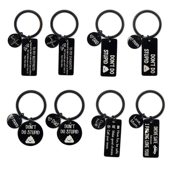 keychains stainless steel keychain don't do stupid i love you badge pendant keyrings jewelry car key holder accessory gift for friends, Silver
keychains stainless steel keychain don't do stupid i love you badge pendant keyrings jewelry car key holder accessory gift for friends, Silver