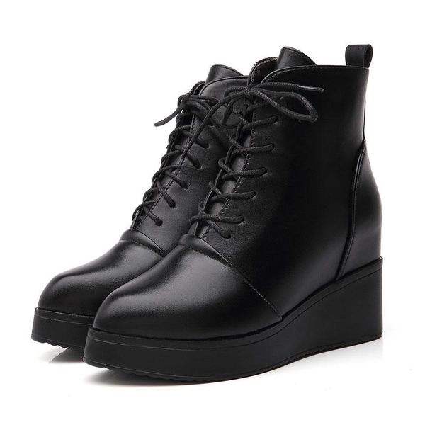 boots leosoxs wedges platform women warm snow winter shoes leather fashion ladies casual zipper ankle, Black
boots leosoxs wedges platform women warm snow winter shoes leather fashion ladies casual zipper ankle, Black