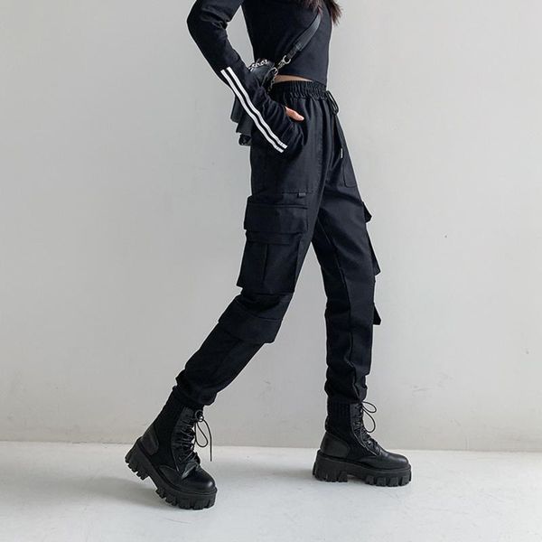 women's leggings 40# women solid jogger pants with pockets baggy cargo casual streetwear loose trousers plus size legging feminina, Black
women's leggings 40# women solid jogger pants with pockets baggy cargo casual streetwear loose trousers plus size legging feminina, Black