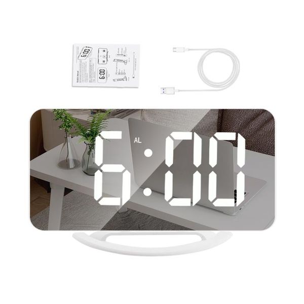 wall clocks led mirror clock mini digital alarm table with snooze function 3 adjustable brightness auto-adapt backlight
wall clocks led mirror clock mini digital alarm table with snooze function 3 adjustable brightness auto-adapt backlight