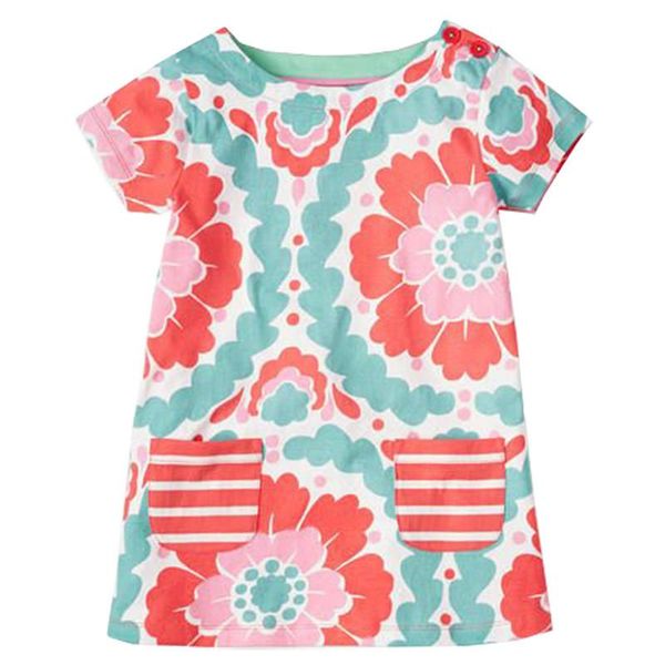 girl's dresses jumping meters summer princess baby girls pockets stripe flowers casual cotton tunic children's clothes frocks, Red;yellow
girl's dresses jumping meters summer princess baby girls pockets stripe flowers casual cotton tunic children's clothes frocks, Red;yellow
