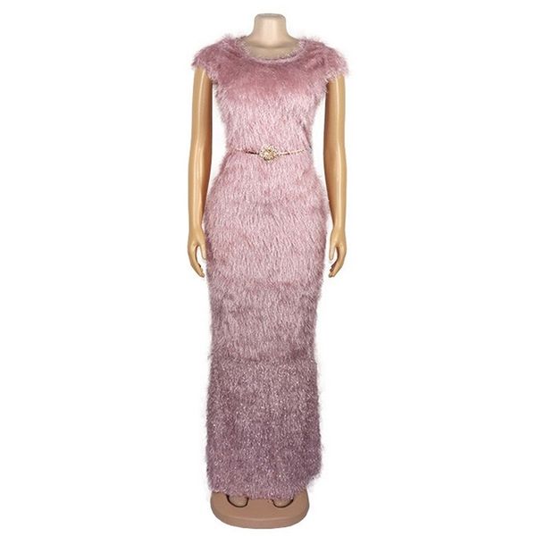 african luxury long dress pink plush high waist bodycon floor length solid elegant wedding evening party dinner dresses 210510, Black;gray
african luxury long dress pink plush high waist bodycon floor length solid elegant wedding evening party dinner dresses 210510, Black;gray