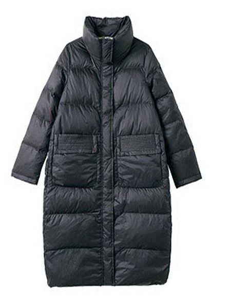 ladies mid-length down jacket winter korean version loose and thin white duck thick warm standing collar women's & parkas, Black
ladies mid-length down jacket winter korean version loose and thin white duck thick warm standing collar women's & parkas, Black