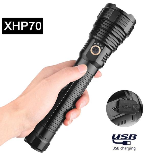 flashlights torches super bright zoomable xhp70 rechargeable torch usb charging tactical use 18650 26650 battery
flashlights torches super bright zoomable xhp70 rechargeable torch usb charging tactical use 18650 26650 battery