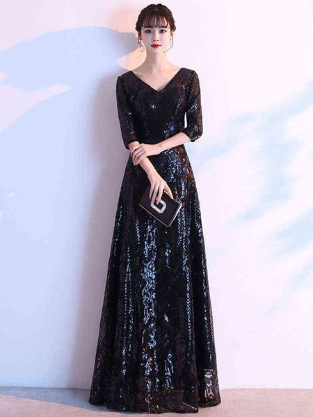 luxury prom dresses banquet evening 2021 black long size slim temperament host annual meeting
luxury prom dresses banquet evening 2021 black long size slim temperament host annual meeting