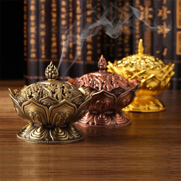 fragrance lamps tibetan lotus coil incense burner alloy bronze stick holder metal crafts handmade aroma censer office home decor
fragrance lamps tibetan lotus coil incense burner alloy bronze stick holder metal crafts handmade aroma censer office home decor