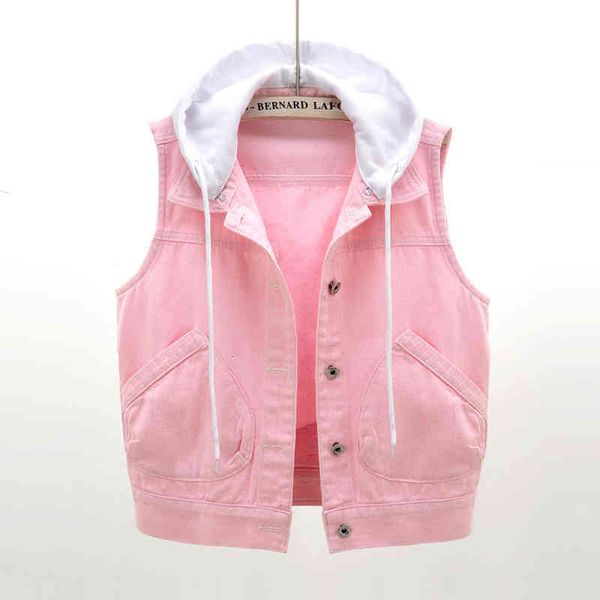 women's jackets jackets pink white hooded vest spring summer women sleeveless denim vests korean fashion plus size waistcoat 6fui, Black;brown
women's jackets jackets pink white hooded vest spring summer women sleeveless denim vests korean fashion plus size waistcoat 6fui, Black;brown
