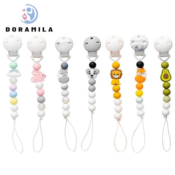 pacifiers# 7 style cute bpa silicone animal pendant pacifier clips chain nipple holder for infant baby shower gift
pacifiers# 7 style cute bpa silicone animal pendant pacifier clips chain nipple holder for infant baby shower gift
