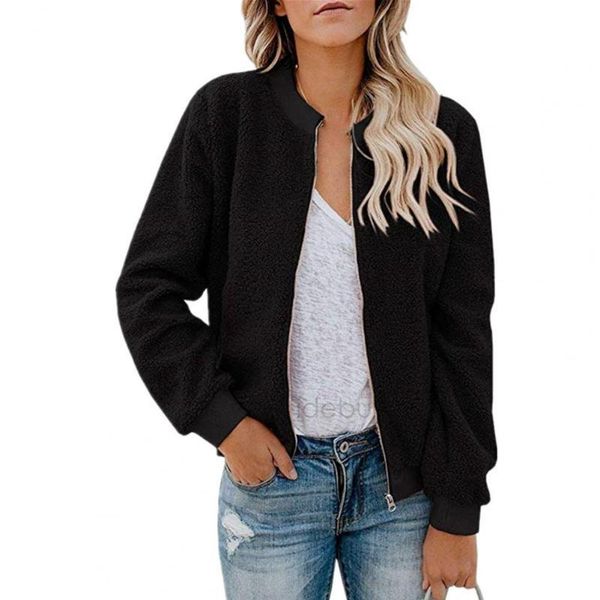 women's jackets women autunn winter solid fleece casual loose pockets zipper long sleeve jacket coat femme fashion korean outwear, Black;brown
women's jackets women autunn winter solid fleece casual loose pockets zipper long sleeve jacket coat femme fashion korean outwear, Black;brown