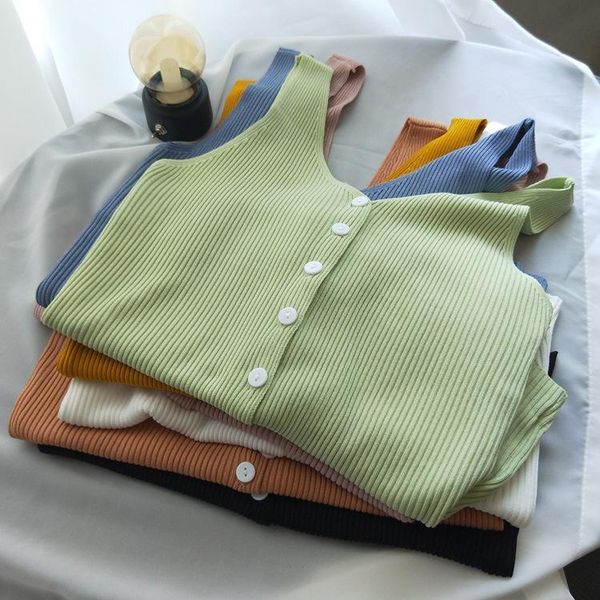 women's tanks & camis mosimolly 2021 summer knit vest button women basic all match underwear homewear, White
women's tanks & camis mosimolly 2021 summer knit vest button women basic all match underwear homewear, White