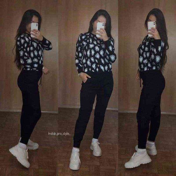 fashion retro women knitted suits leopard long sleeve o-neck sweater + lace up waist pocket harem pants korean sets 211118, White
fashion retro women knitted suits leopard long sleeve o-neck sweater + lace up waist pocket harem pants korean sets 211118, White